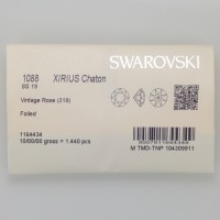 スワロフスキー・クリスタル 1088　SS19  ビンテージローズ　10個入り
